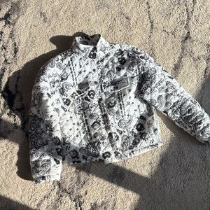 Mexx Black and Cream Quilted Jacket